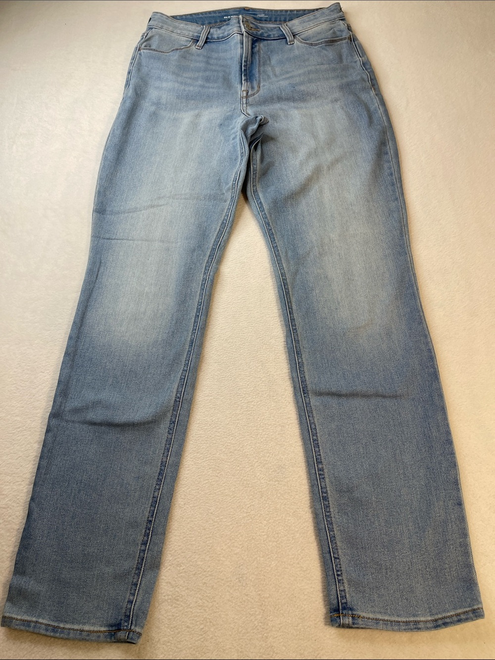 Old Navy Light Blue WOW Straight Leg Women's Jeans SIZE 10 LONG HIGH RISE